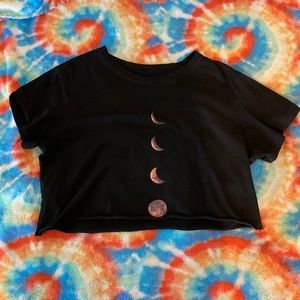 Cropped Moon T-Shirt
